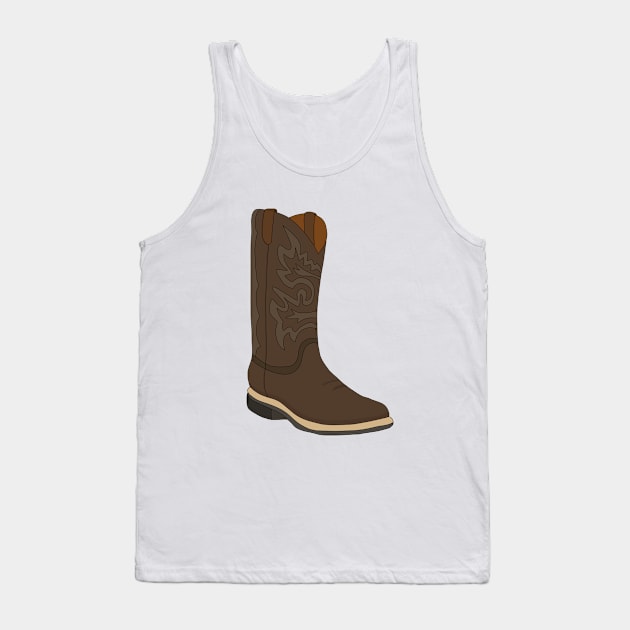 Rustic Boot Tank Top by DiegoCarvalho